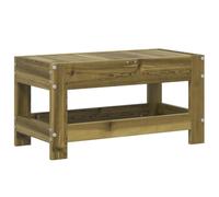 vidaXL Taburete de Jardín, Reposapiés Otomana de Palets de Relax, Mesa de Centro, Asiento para Patio Terraza, Madera de Pino Impregnada