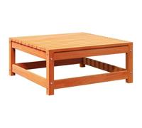 vidaXL Taburete de Jardín, Reposapiés Otomana de Palets, Mesa de Centro, Asiento para Patio Terraza, Madera Maciza de Pino Marrón Cera