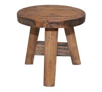 Vidaxl taburete de madera maciza de caoba