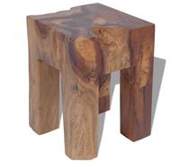 vidaXL Taburete de Madera Teca Maciza 30x30x40 cm Banco Asiento Silla Decoración