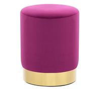 Vidaxl taburete de terciopelo 28 x 36 cm morado y dorado