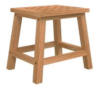 vidaXL Taburete escalón Madera Maciza Nogal 29x22,5x25,5 cm