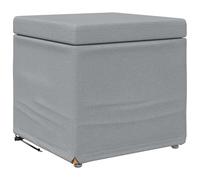 vidaXL Taburete Gris Claro 41 x 41 x 40 cm Tela y Madera Ingeniería, Muebles Modernos y duraderos para hogares Actuales, Combinados con un diseño ergonómico para Confort y Durabilidad