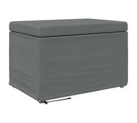 vidaXL Taburete Gris Oscuro 61 x 41 x 40 cm Tela y Madera Ingeniería, Muebles Modernos y duraderos para hogares Actuales, Combinados con un diseño ergonómico para Confort y Durabilidad