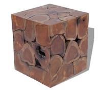 Taburete De Madera Maciza De Teca Vidaxl