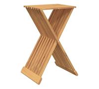 Vidaxl taburete plegable madera maciza de teca 40x32,5x70 cm
