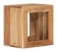 Taburete Madera Maciza De Acacia 40x30x40 Cm Vidaxl
