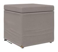 vidaXL Taburete Taupé 41 x 41 x 40 cm Tela y Madera Ingeniería, Muebles Modernos y duraderos para hogares Actuales, Combinados con un diseño ergonómico para Confort y Durabilidad