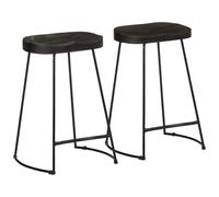 vidaXL Taburetes de Barra 45x40x62 cm Madera Maciza de Mango, Silla, Taburete de Barra de Cocina, Silla de bistró, Taburete de Barra de Desayuno