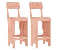 Vidaxl taburetes de cocina 2 uds madera abeto douglas 40x48,5x115,5 cm