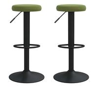 Vidaxl taburetes de cocina 2 unidades terciopelo verde claro