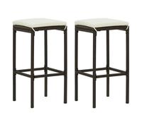 vidaXL - Taburete de Cocina (2 Unidades), Color marrón