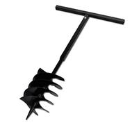 vidaXL Taladro de Tierra de Espiral para Plantar Triple con Mango Acero 200 mm