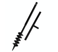 vidaXL Taladro de Tierra Espiral Doble con Mango para Plantar Acero 100 mm