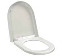 vidaXL Tapa de Inodoro Váter Asiento Cierre Suave Blanca Cuadrada Asiento WC