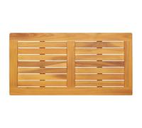 vidaXL Tablero de mesa rectangular de madera maciza de acacia, 90 x 45 x 2,2 cm