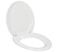 vidaXL Tapa WC Váter Asiento Inodoro Cierre Suave Lento Silencioso Taza Water Universal Cuarto de Baño Plástico Duro Polipropileno Resistente Blanco