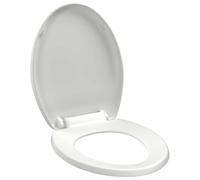 vidaXL Tapa WC Váter Asiento Inodoro Cierre Suave Lento Silencioso Taza Water Universal Cuarto de Baño Plástico Duro Polipropileno Resistente Blanco