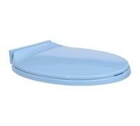 vidaXL Tapa y Asiento de Váter con Cierre Suave Ovalada Inodoro Retrete con Desmontaje Rápido de Diseño Ergonómico Fácil de Limpieza Azul