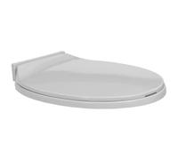 vidaXL Tapa y Asiento de Váter con Cierre Suave Ovalada Inodoro con Desmontaje Rápido de Diseño Ergonómico Fácil de Limpieza Gris Claro