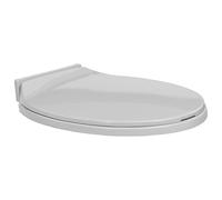 vidaXL Tapa y Asiento de Váter con Cierre Suave Ovalada Inodoro con Desmontaje Rápido de Diseño Ergonómico Fácil de Limpieza Gris Claro