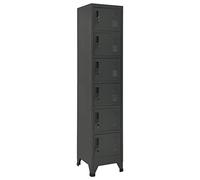 vidaXL Taquilla de Acero Gris Antracita 38x40x180 cm