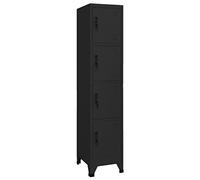 vidaXL Taquilla de Acero Negro 38x45x180 cm