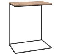 vidaXL Mesa de centro negro 55x35x66 cm en madera contrachapada