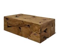 vidaXL Teca Mesa de Centro Madera 90x50x30 cm Marrón Consola Cómoda Bufete