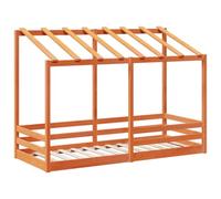 vidaXL Techo de cama infantil madera maciza marrón 75x190 cm