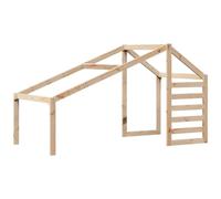 vidaXL Techo de cama infantil madera maciza pino 198x87x113 cm, techo de la cama, techo inclinado de la cama, techo de la cama de los niños