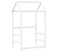 vidaXL Techo de cama infantil madera maciza pino blanco 98x70x176,5 cm