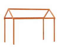 vidaXL Techo de cama infantil madera maciza pino marrón 207x95,5x159cm