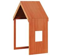 vidaXL Techo de cama infantil madera maciza pino marrón 60x89x134,5 cm, techo de la cama, techo inclinado de la cama, techo de la cama de los niños