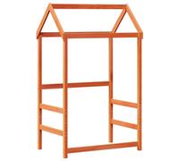 vidaXL Techo de cama infantil madera maciza pino marrón 98x70x176,5 cm