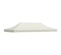 vidaXL Techo de carpa Celebraciones 3x6 m Crema - Toldo
