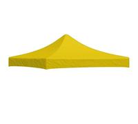 vidaXL Techo de Carpa para Celebraciones Cenador Toldo Cubierta Superior Carpa Plegable Jardín Patio Marquesina Fiesta Amarillo 3x3 m 270 g/m²