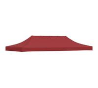 vidaXL Techo de Carpa para Celebraciones Cenador Toldo Cubierta Superior Carpa Plegable Jardín Patio Marquesina Fiesta Burdeos 6x3 m 270 g/m²
