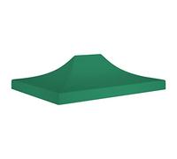 vidaXL Techo de Carpa para Celebraciones Cenador Toldo Cubierta Superior Carpa Plegable Jardín Patio Marquesina Fiesta Verde 4x3 m 270 g/m²
