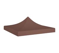 vidaXL Techo de Carpa para Celebraciones Cenador Toldo Cubierta Superior Carpa Plegable Jardín Patio Marquesina Fiesta Marrón 3x3 m 270 g/m²