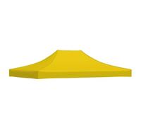 vidaXL Techo de Carpa para Celebraciones Cenador Toldo Cubierta Superior Carpa Plegable Jardín Patio Marquesina Fiesta Amarillo 4x3 m 270 g/m²