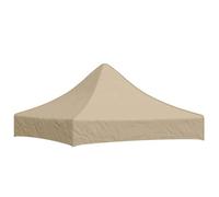 vidaXL Techo de Carpa para Celebraciones Cenador Toldo Cubierta Superior Carpa Plegable Jardín Patio Marquesina Fiesta Beige 2x2 m 270 g/m²
