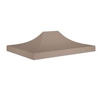 vidaXL Techo de Carpa para Celebraciones Cenador Toldo Cubierta Superior Carpa Plegable Jardín Patio Marquesina Fiesta Gris Taupe 4,5x3 m 270 g/m²