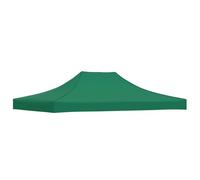 vidaXL Techo de Carpa para Celebraciones Cenador Toldo Cubierta Superior Carpa Plegable Jardín Patio Marquesina Fiesta Verde 4,5x3 m 270 g/m²