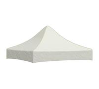 vidaXL Techo de Carpa para Celebraciones Cenador Toldo Cubierta Superior Carpa Plegable Jardín Patio Marquesina Fiesta Crema 2x2 m 270 g/m²