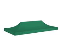 vidaXL Techo de Carpa para Celebraciones Cenador Toldo Cubierta Superior Carpa Plegable Jardín Patio Marquesina Fiesta Verde 6x3 m 270 g/m²