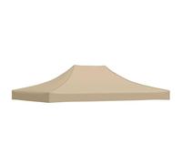 vidaXL Techo de Carpa para Celebraciones Cenador Toldo Cubierta Superior Carpa Plegable Jardín Patio Marquesina Fiesta Beige 4,5x3 m 270 g/m²