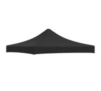 vidaXL Techo de Carpa para Celebraciones Cenador Toldo Cubierta Superior Carpa Plegable Jardín Patio Marquesina Fiesta Negro 3x3 m 270 g/m²
