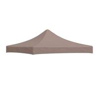 vidaXL Techo de Carpa para Celebraciones Cenador Toldo Cubierta Superior Carpa Plegable Jardín Patio Marquesina Fiesta Taupé 3x3 m 270 g/m²