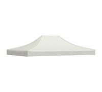 vidaXL Techo de Carpa para Celebraciones Cenador Toldo Cubierta Superior Carpa Plegable Jardín Patio Marquesina Fiesta Crema 4,5x3 m 270 g/m²